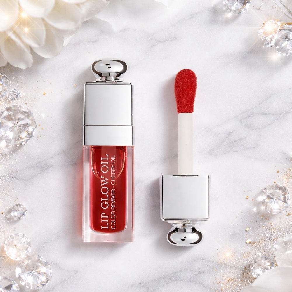 Dior Lip Glow Oil in Cherry Red - Picture 1 of 5